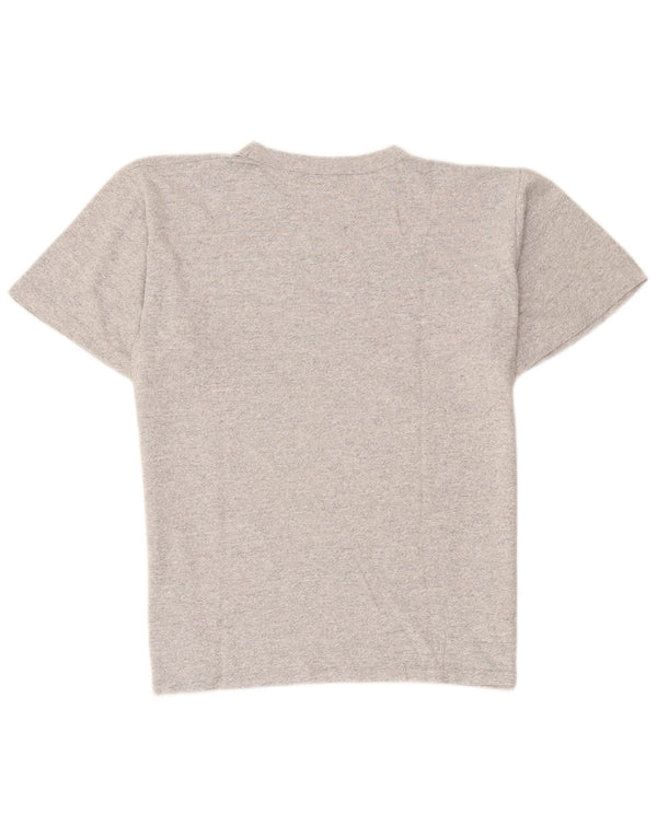 Champion Mens Graphic T-Shirt Top Large Grey Flecked Cotton