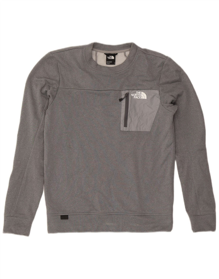 The North Face Mens Sweatshirt Jumper Small Grey Polyester