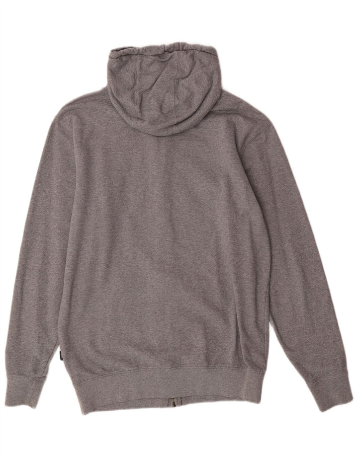 Vans Mens Graphic Zip Hoodie Sweater Small Grey Cotton