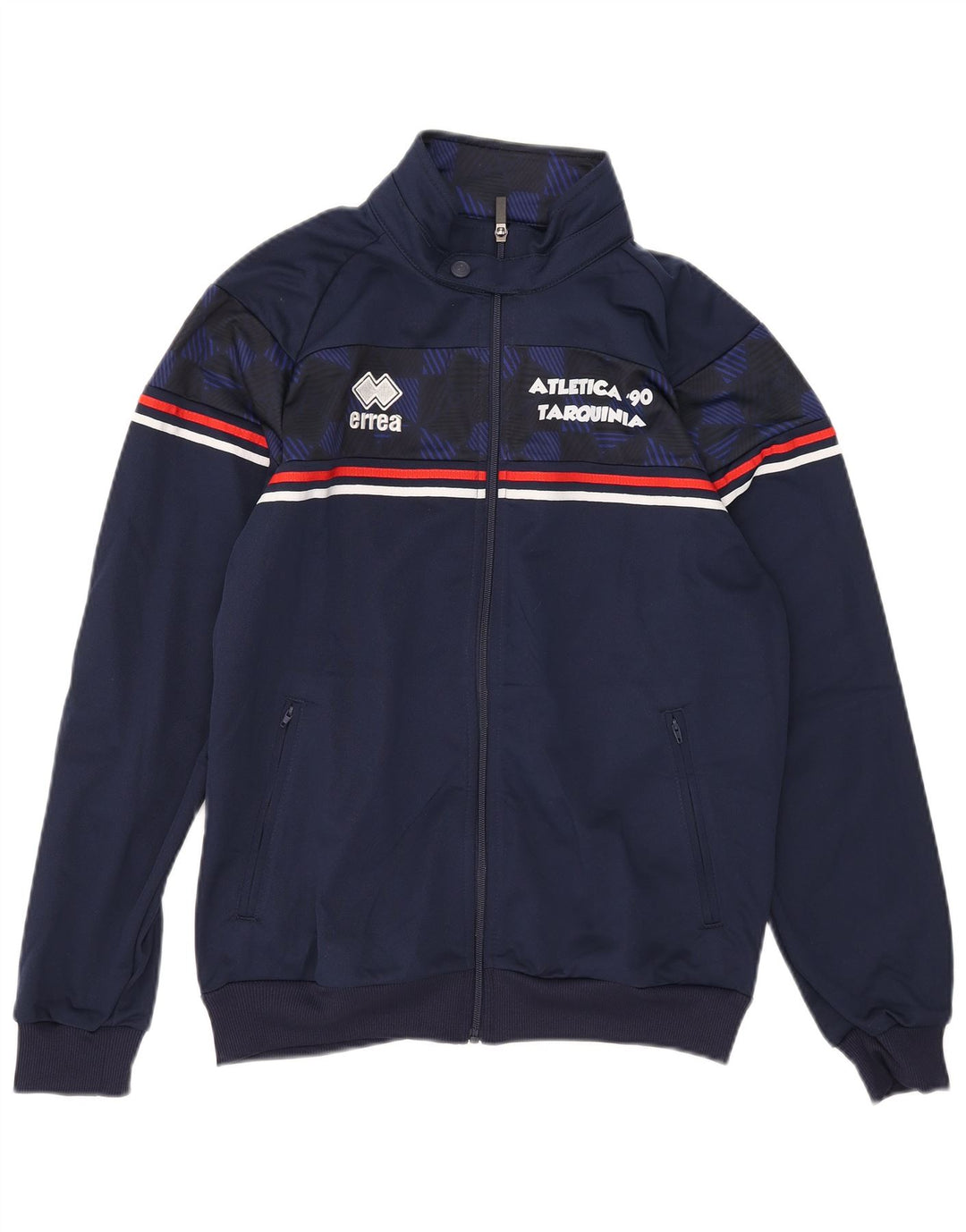 Errea Mens Graphic Tracksuit Top Jacket Medium Navy Blue Polyester