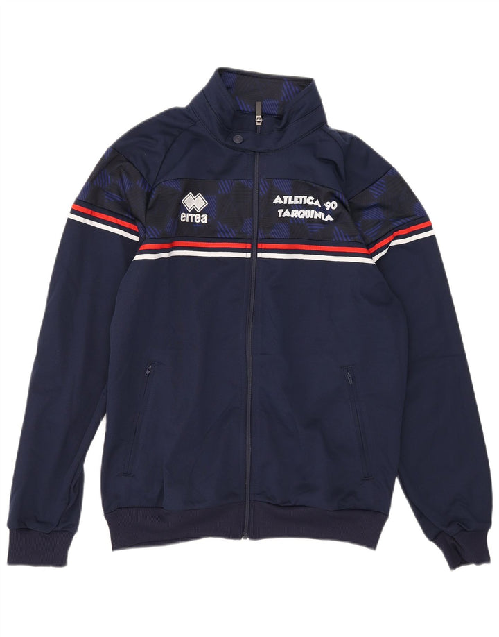 Errea Mens Graphic Tracksuit Top Jacket Medium Navy Blue Polyester