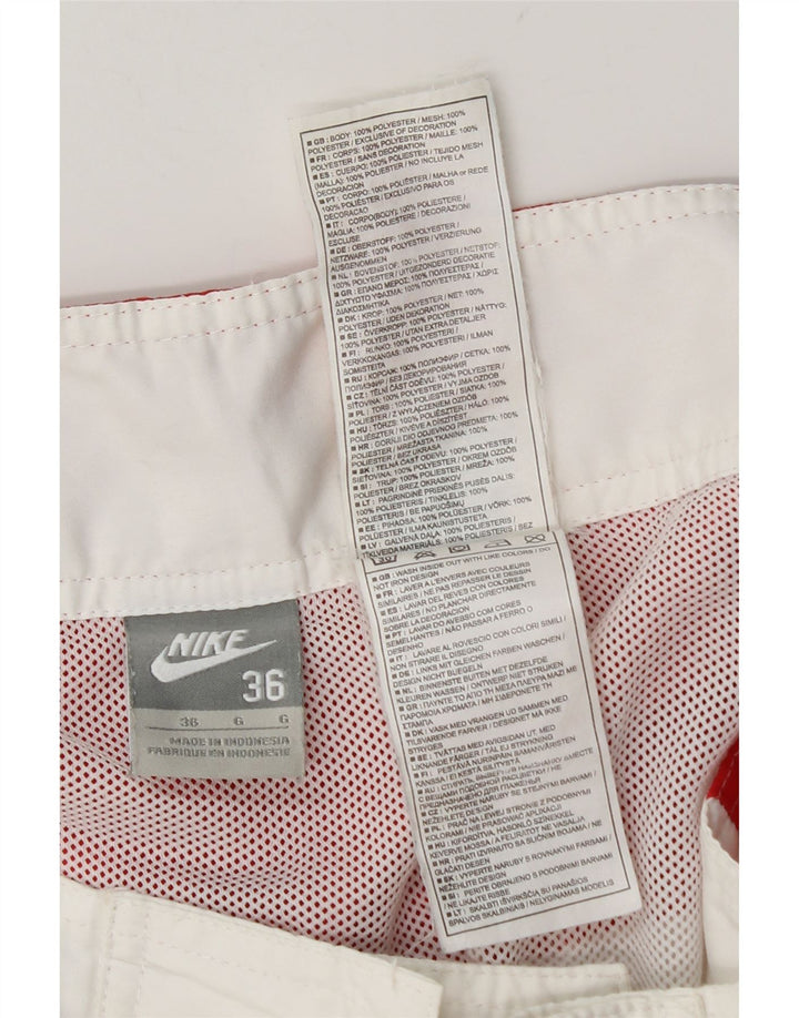 Nike Mens Swimming Shorts Large White Colourblock Polyester
