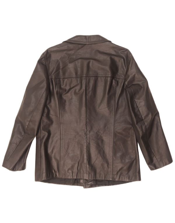 Vintage Mens Leather Jacket UK 36 Small Black
