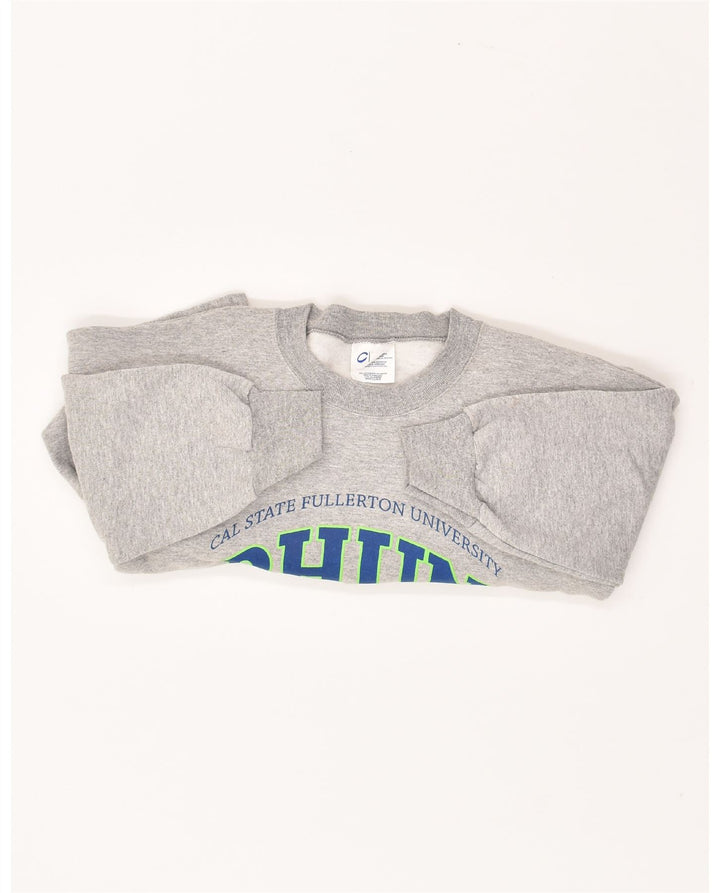 VINTAGE Mens Graphic Sweatshirt Jumper Large Grey Cotton Vintage Vintage and Second-Hand Vintage from Messina Hembry 