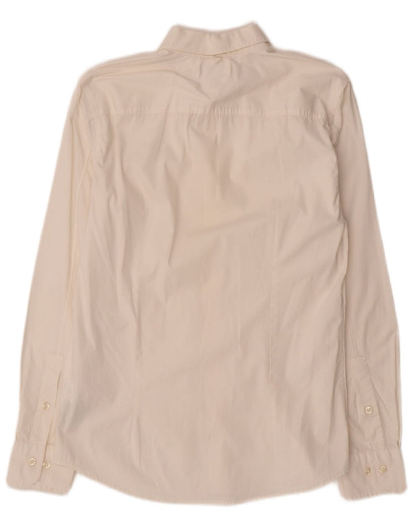Tommy Hilfiger Mens Slim Fit Shirt Medium White Cotton