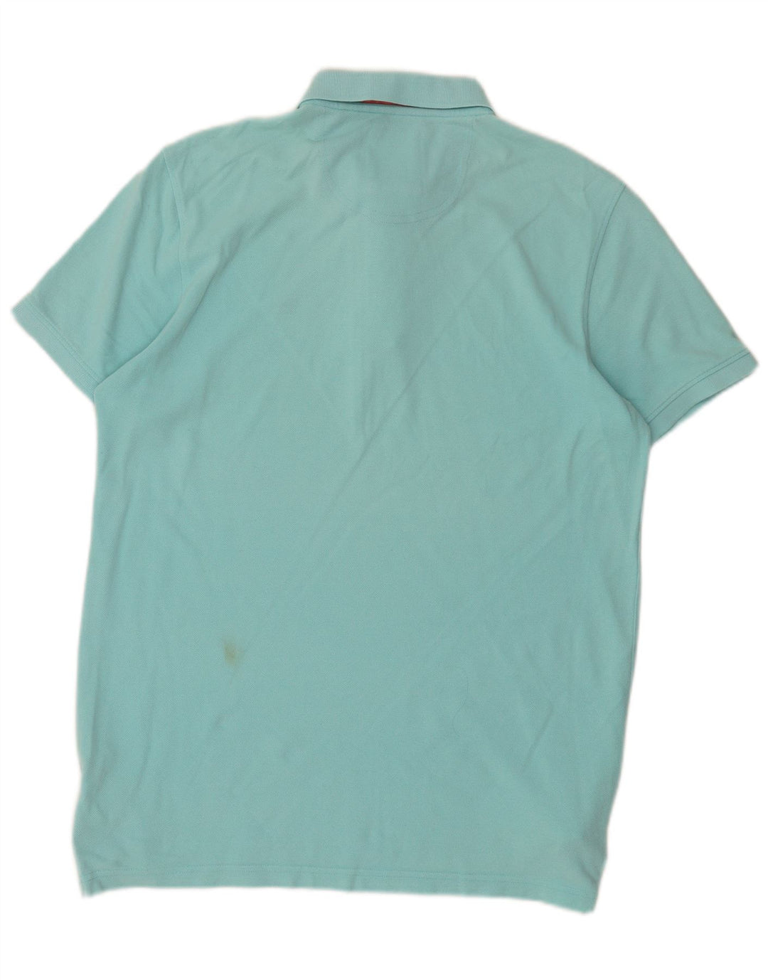 CREW CLOTHING Mens Polo Shirt Medium Turquoise Cotton