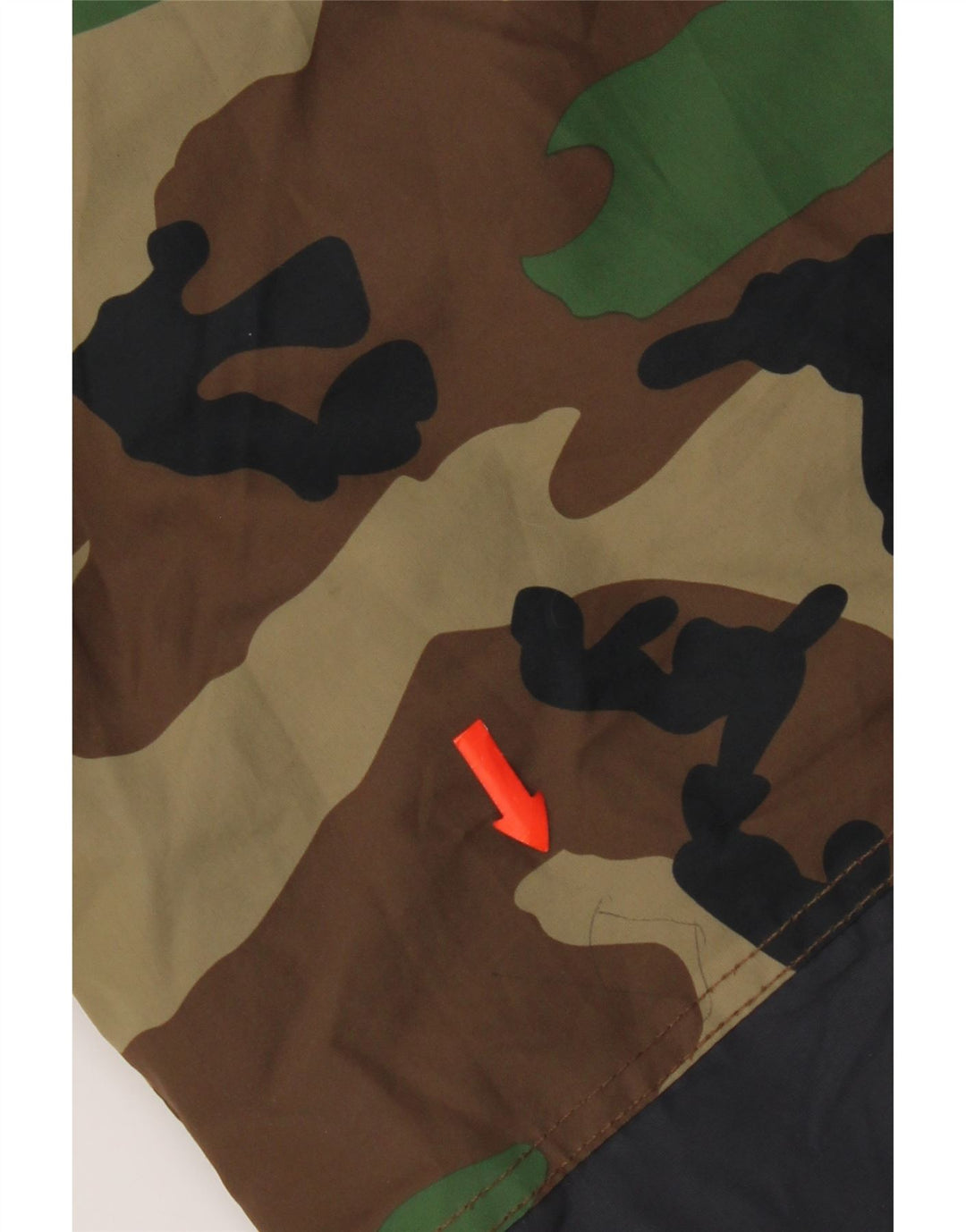 Zara Boys Hooded Parka Jacket 13-14 Years Multicoloured Camouflage