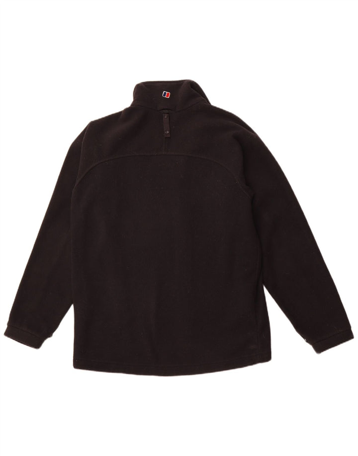 BERGHAUS Mens Fleece Jacket UK 36 Small Black Polyester