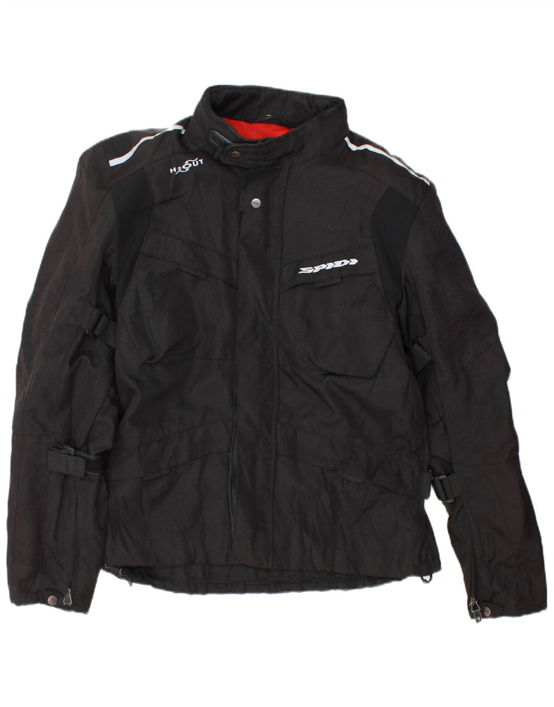 Spidi Mens Graphic Moto Racer Jacket UK 40 Large Black