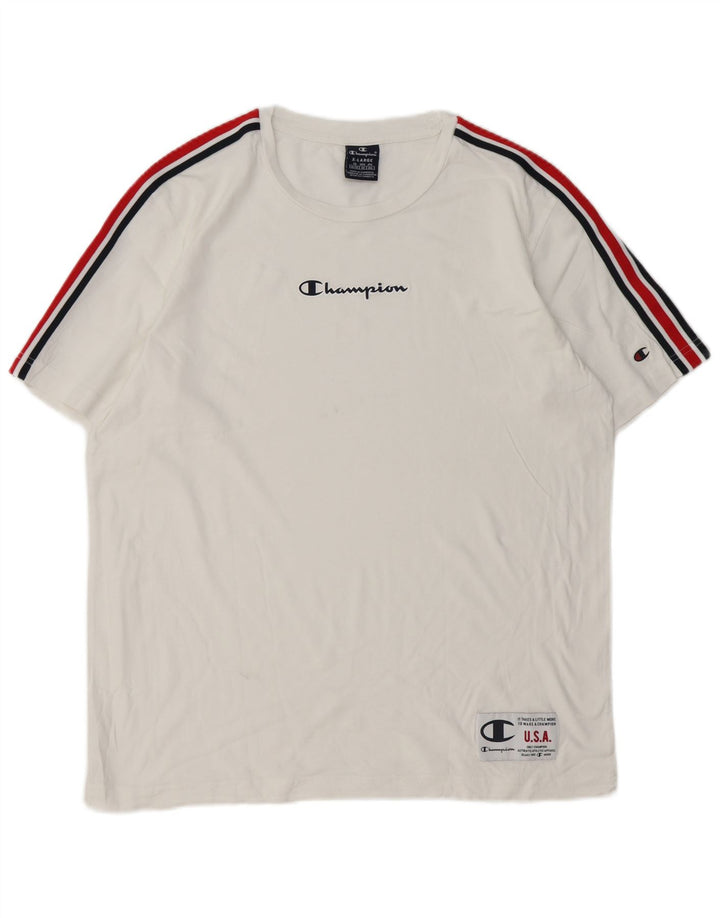 Champion Mens T-Shirt Top XL White