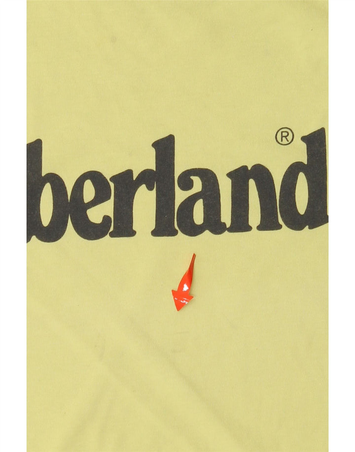 TIMBERLAND Boys Graphic T-Shirt Top 13-14 Years Small Green Cotton