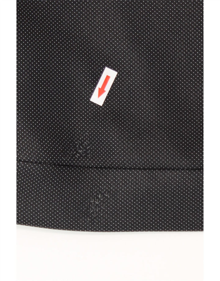 Under Armour Mens Graphic Zip Hoodie Sweater Small Black Spotted Polyester
