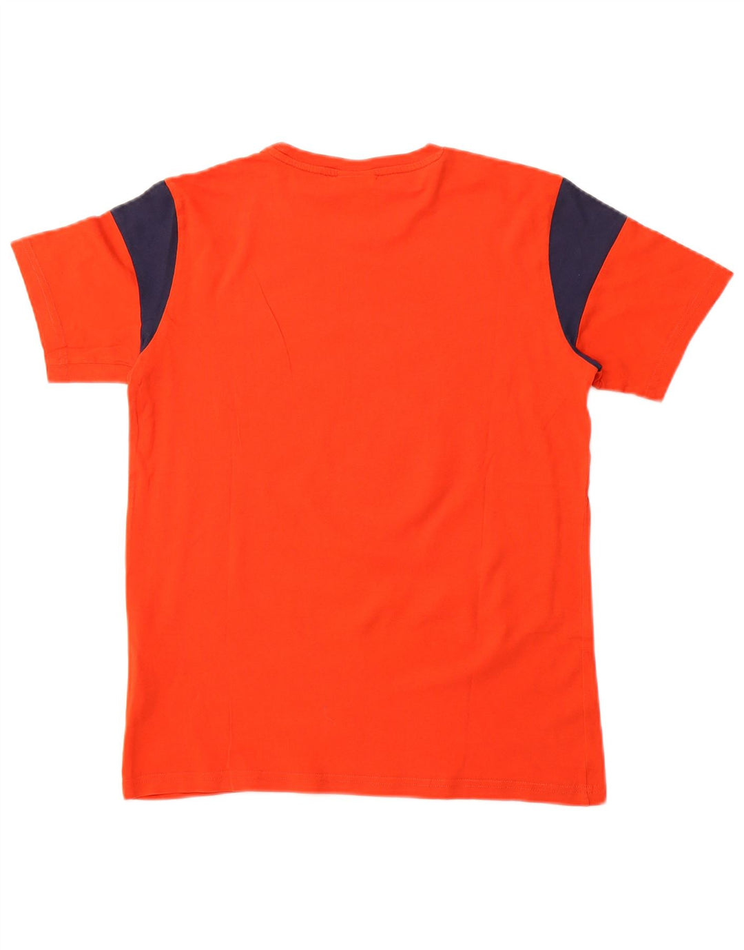 CHAMPION Boys Graphic T-Shirt Top 13-14 Years XL Orange Colourblock Cotton