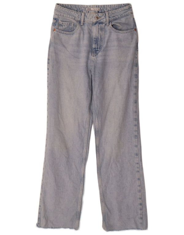 Zara Womens Straight Jeans EU 38 Small W28 L29 Blue Cotton