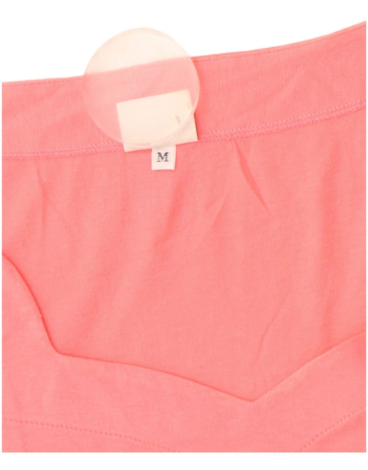 Benetton Womens T-Shirt Top UK 14 Medium Pink Cotton