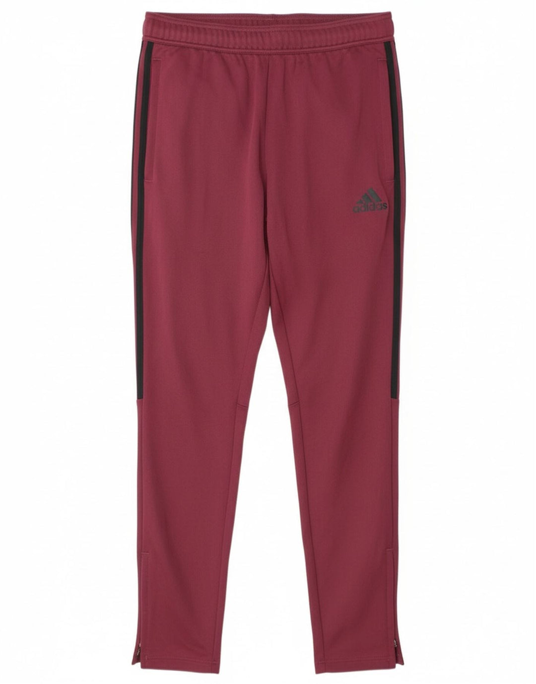 Adidas Mens Tracksuit Trousers Medium Burgundy Polyester