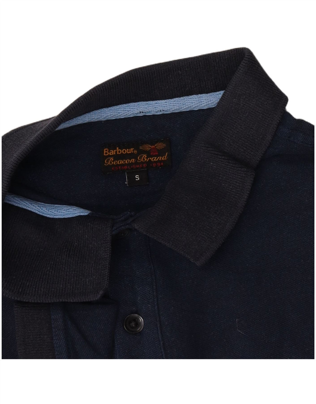 Barbour Mens Polo Shirt Small Navy Blue
