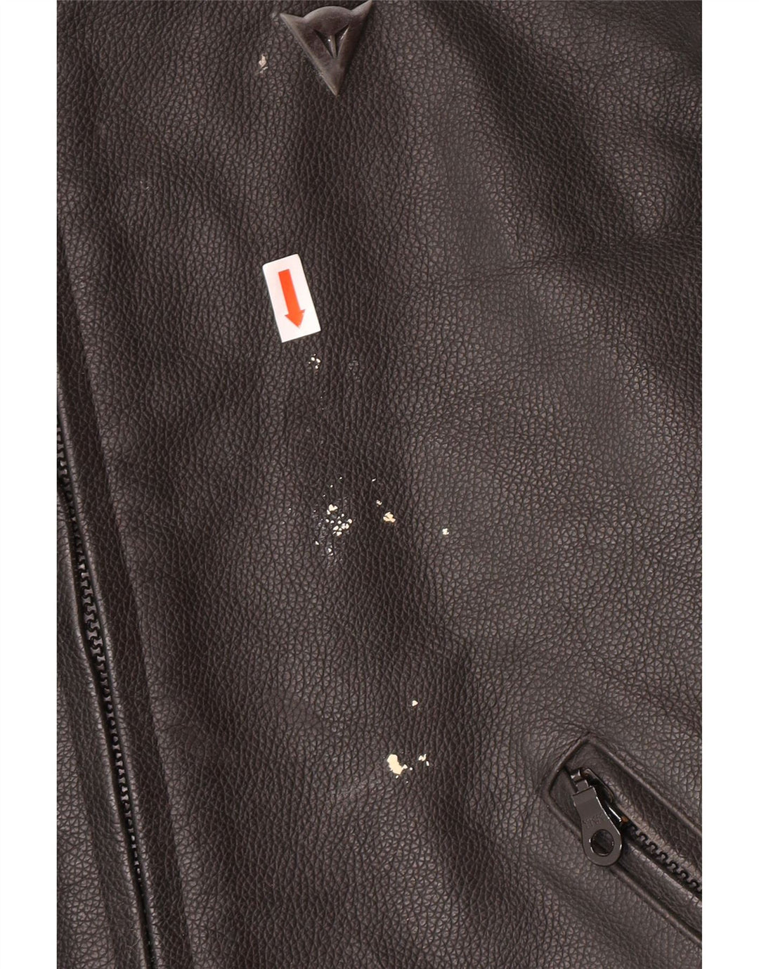 DAINESE Mens Graphic Racer Jacket Size 54 Large Black Colourblock Leather