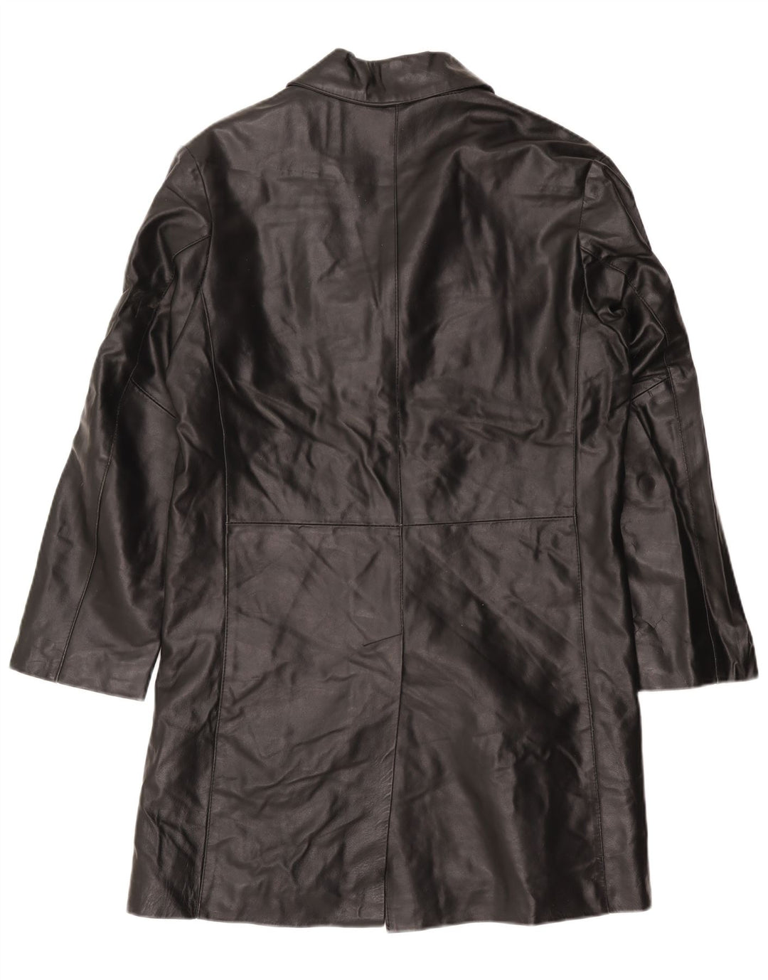 Catbalou Mens Leather Coat UK 40 Large Black Leather