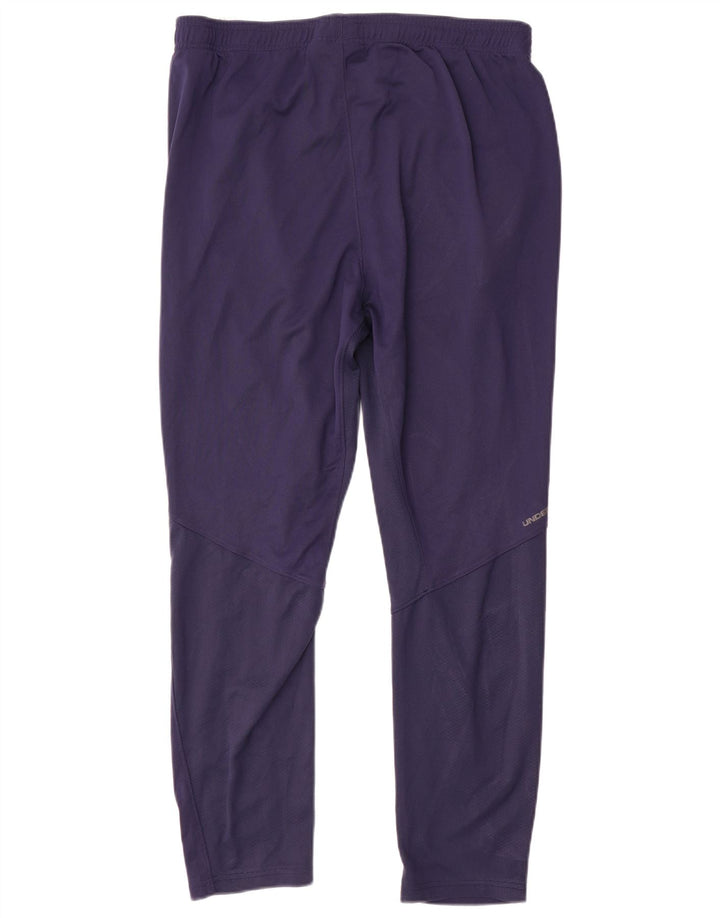 Under Armour Mens Tracksuit Trousers XL Navy Blue Polyester