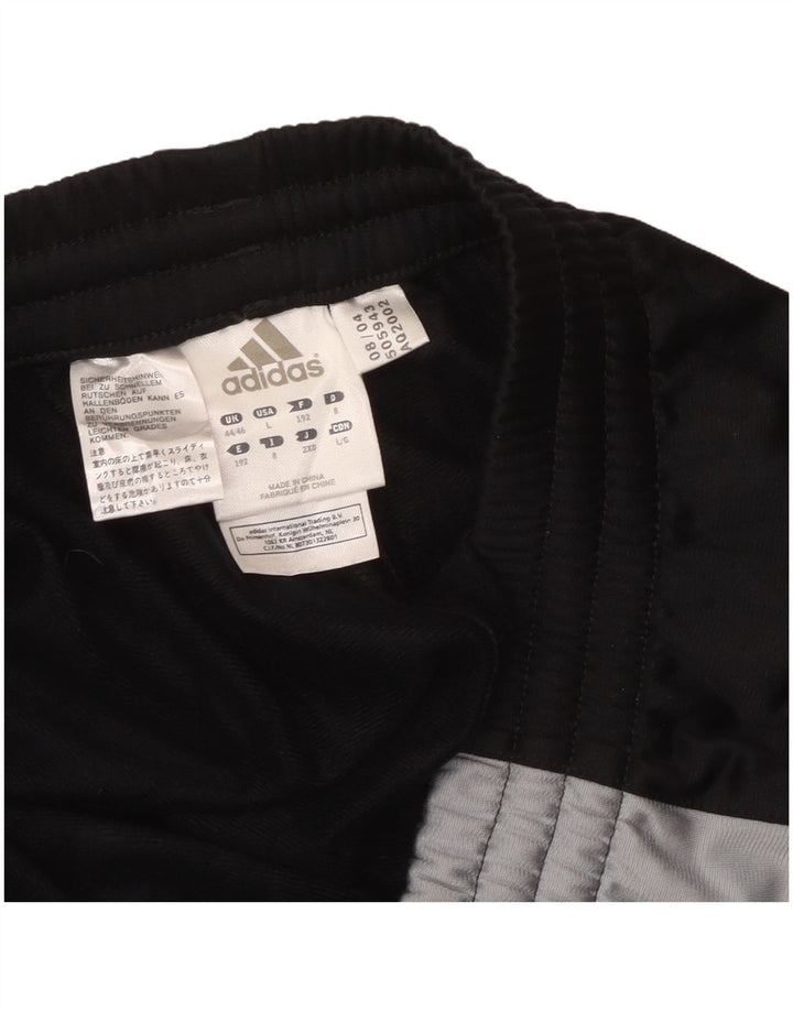 ADIDAS Mens Tracksuit Trousers 2XL  Black Colourblock Polyester