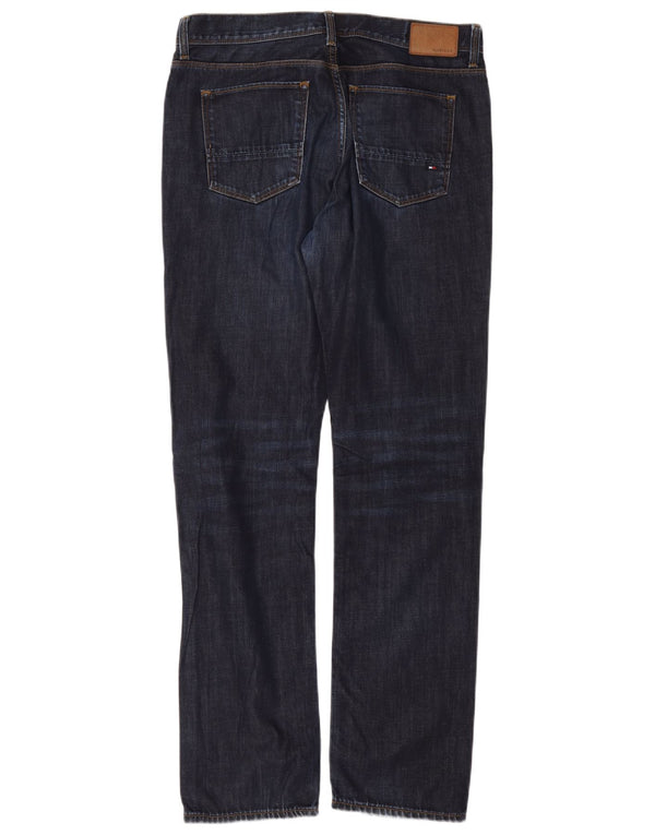 Tommy Hilfiger Mens Mercer Regular Fit Straight Jeans W34 L34 Navy Blue