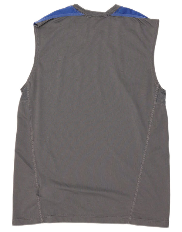 Nike Mens Dri Fit Vest Top Medium Grey Colourblock Polyester