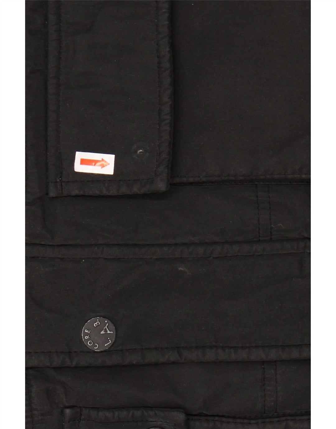 JACK & JONES Mens Hooded Padded Jacket UK 38 Medium Black Polyester