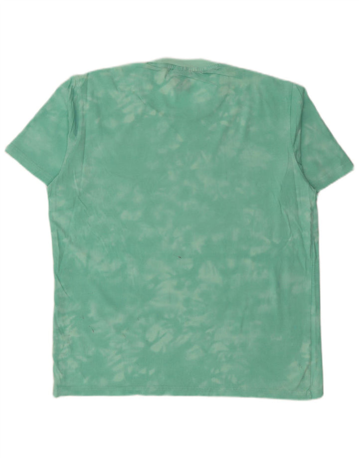 CHAMPION Mens T-Shirt Top Medium Green Tie Dye