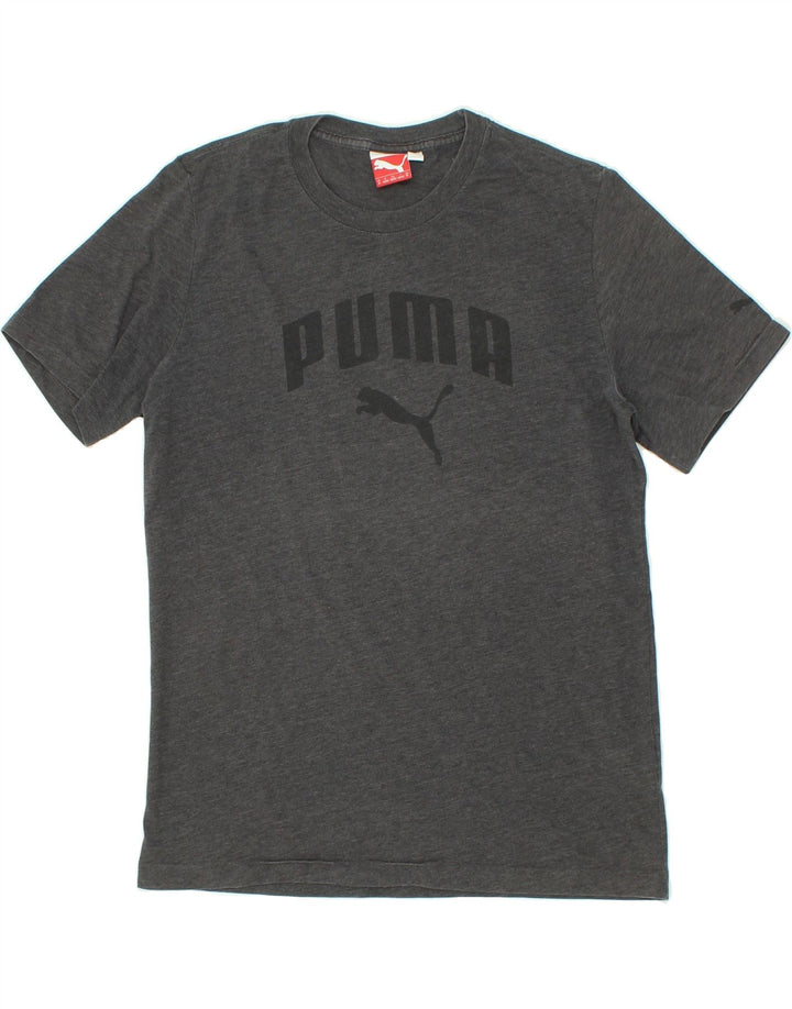 PUMA Mens Graphic T-Shirt Top Medium Grey Cotton Vintage Puma and Second-Hand Puma from Messina Hembry 
