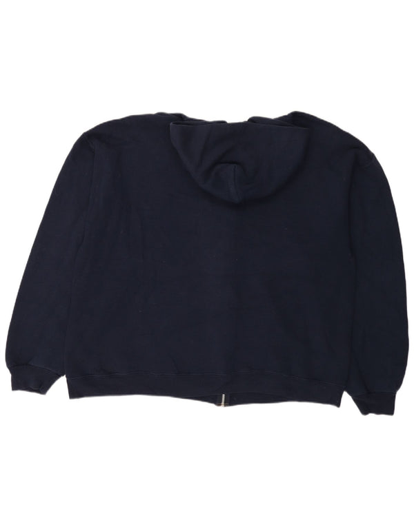 RUSSELL ATHLETIC Womens Dri-Power Zip Hoodie Sweater UK 18 XL Navy Blue