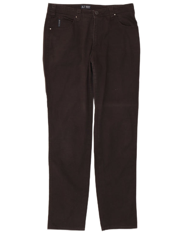 Armani Mens Slim Jeans W33 L33 Black Cotton