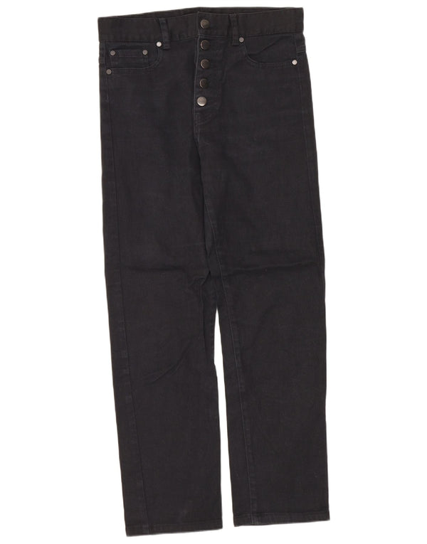 Joseph Womens High Waist Straight Jeans W26 L25 Black Cotton