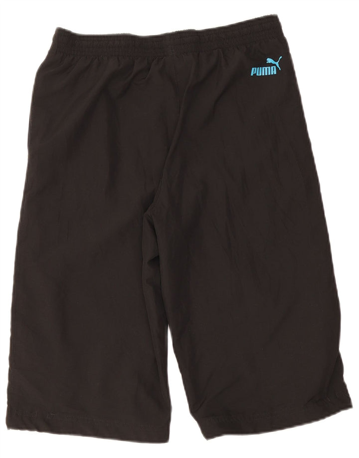 Puma Boys Graphic Sport Shorts 13-14 Years Black Polyester