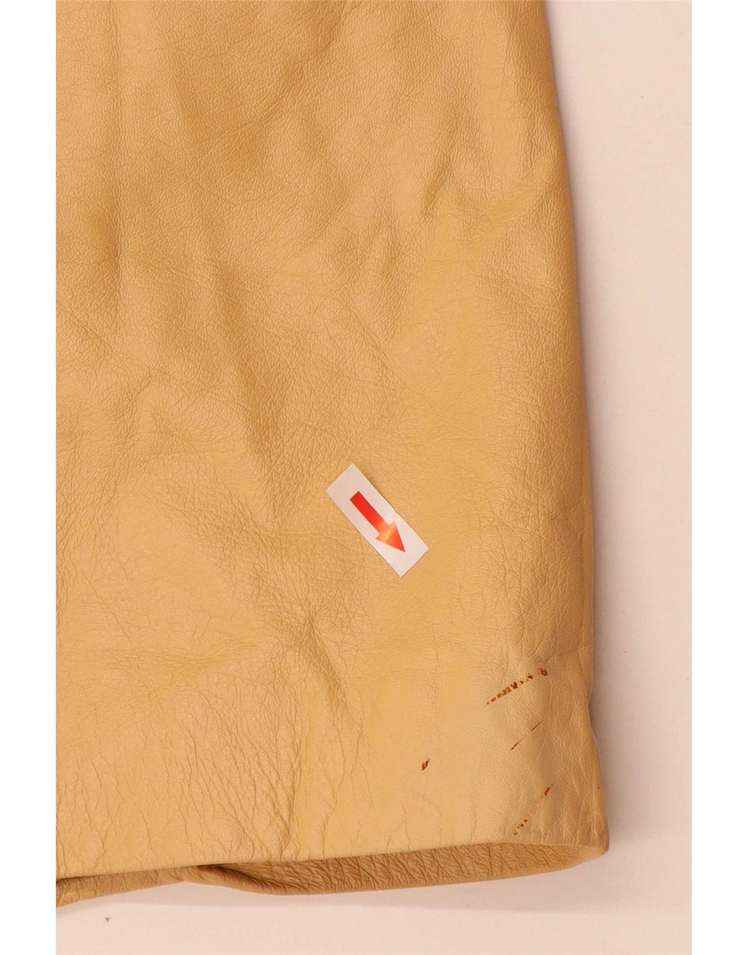 Carmen Womens Leather Coat UK 12 Medium Yellow Leather