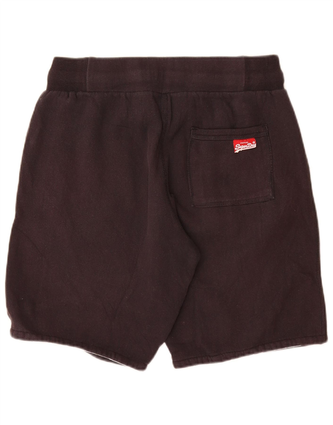 SUPERDRY Womens Graphic Sport Shorts UK 12 Medium  Grey Cotton