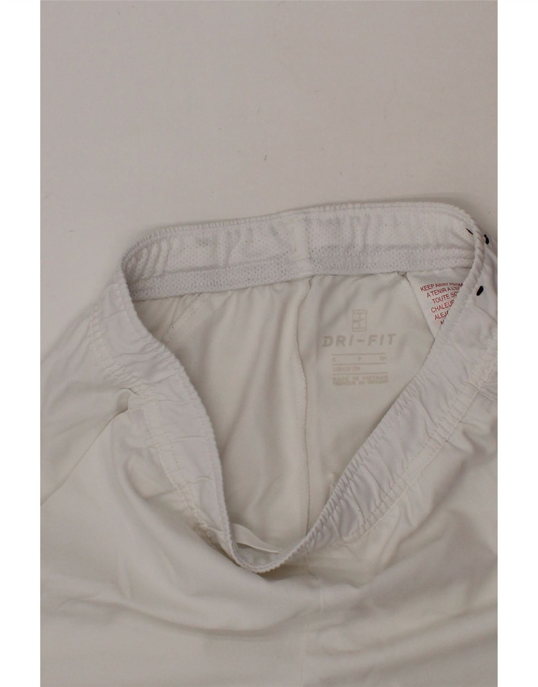 NIKE Boys Dri Fit Sport Shorts 8-9 Years Small White Polyester Vintage Nike and Second-Hand Nike from Messina Hembry 