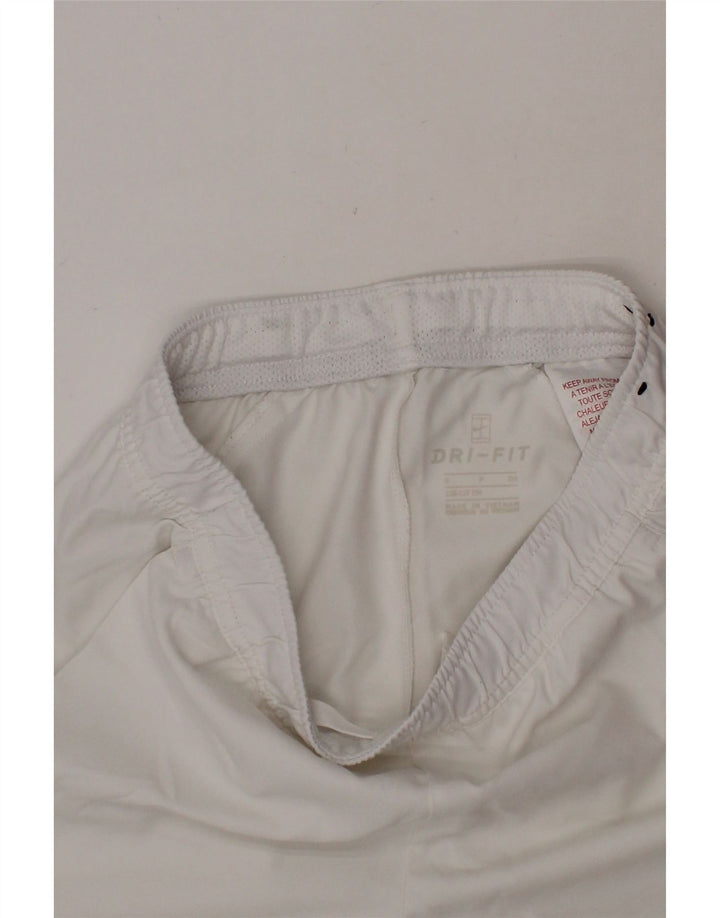 NIKE Boys Dri Fit Sport Shorts 8-9 Years Small White Polyester Vintage Nike and Second-Hand Nike from Messina Hembry 