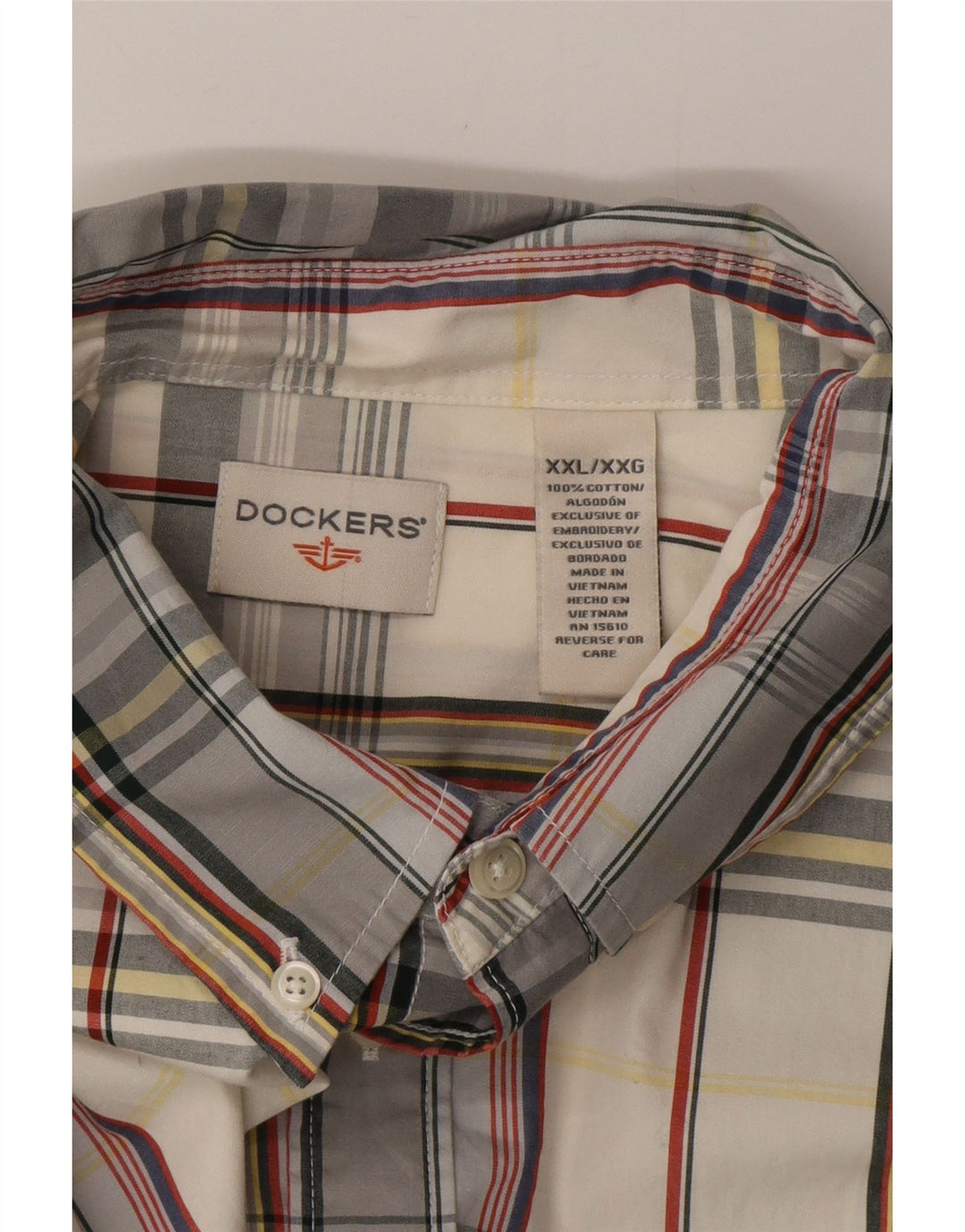 DOCKERS Mens Shirt 2XL Multicoloured Check Cotton