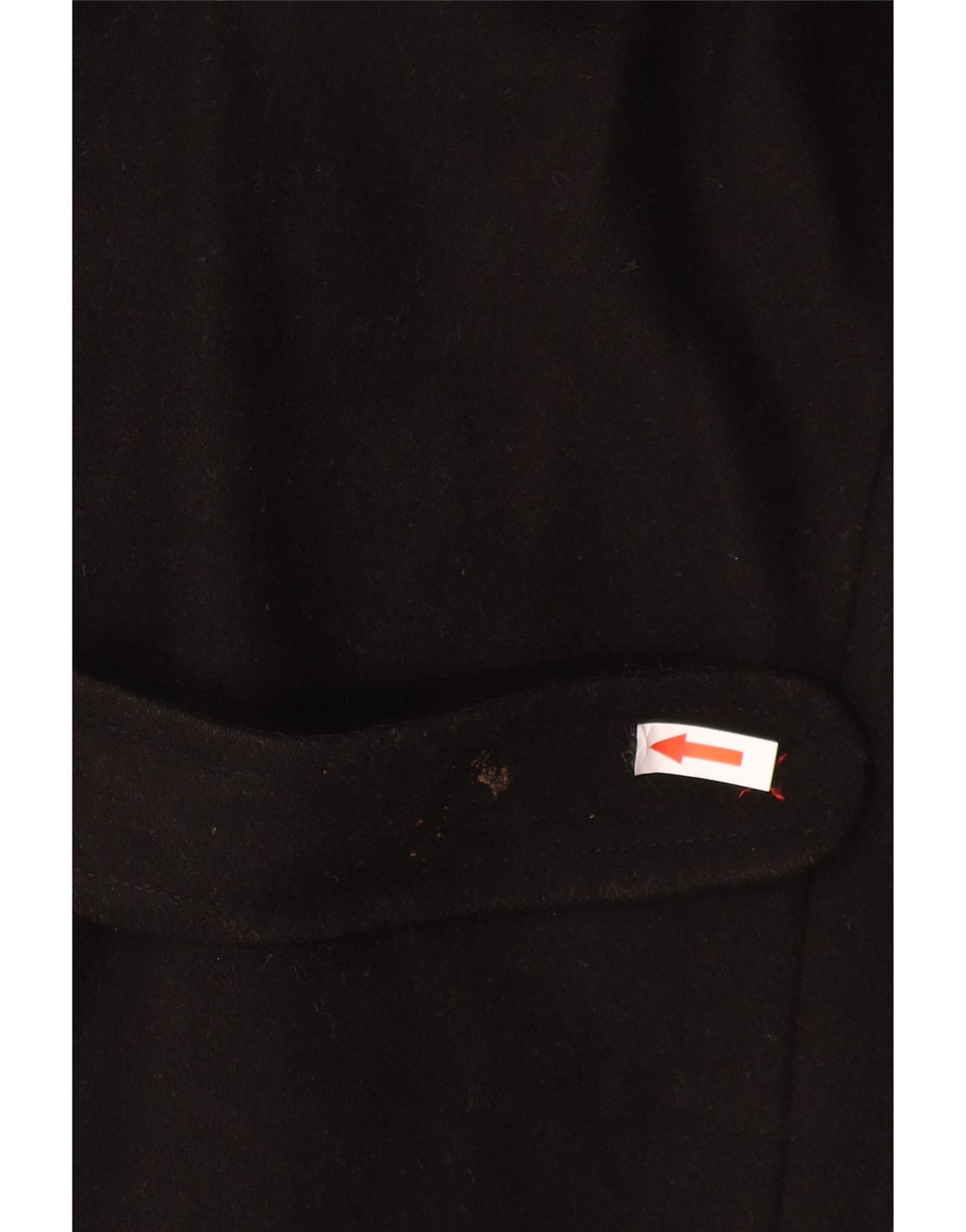 Laura Ashley Womens Hooded Duffle Jacket UK 12 Medium Black Wool