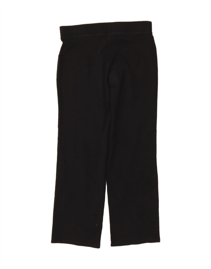 MARKS & SPENCER Womens Tracksuit Trousers UK 12 Medium  Black Cotton Vintage Marks & Spencer and Second-Hand Marks & Spencer from Messina Hembry 