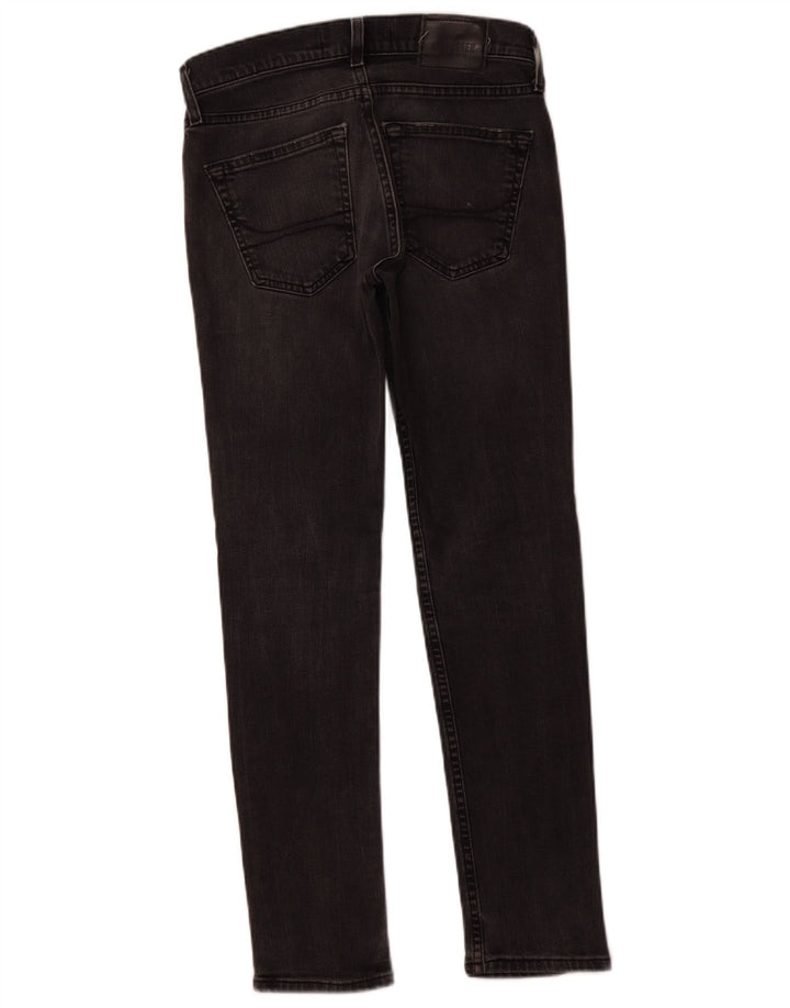 HOLLISTER Mens Skinny Jeans W28 L30 Black Cotton