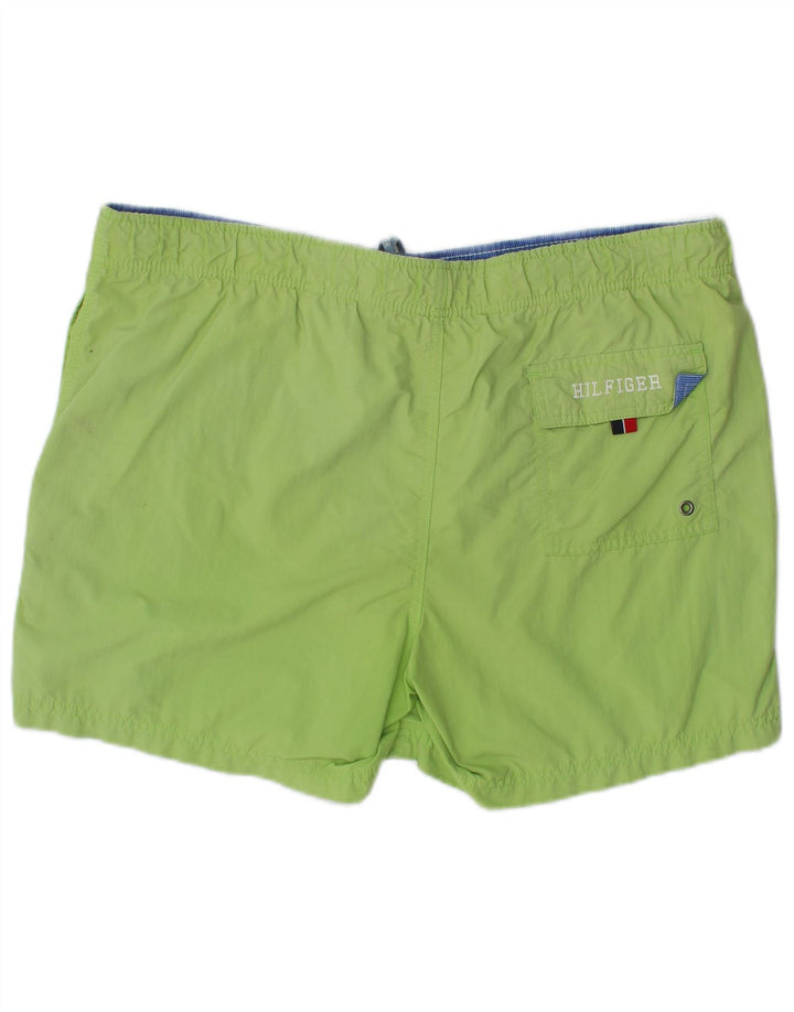Tommy Hilfiger Mens Swimming Shorts Medium Green Polyester
