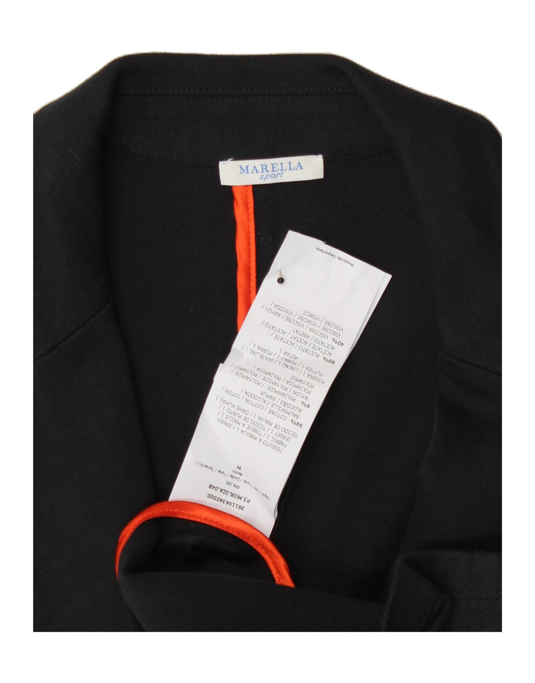 MARELLA Womens Longline 3 Button Blazer Jacket UK 12 Medium Navy Blue Vintage Marella and Second-Hand Marella from Messina Hembry 