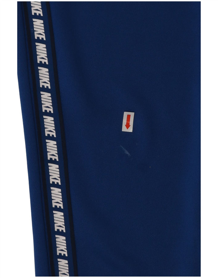 Nike Mens Graphic Tracksuit Trousers Joggers Medium Blue Polyester