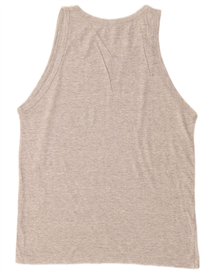 Jack & Jones Mens Vest Top Medium Grey Cotton
