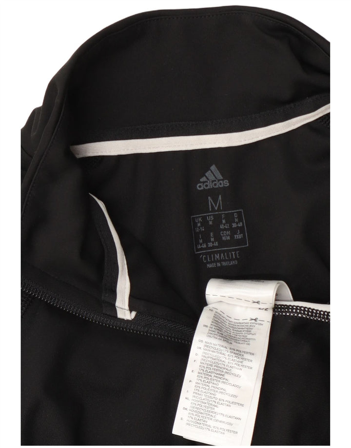 Adidas Womens Graphic Pullover Tracksuit Top UK 12/14 Medium Black