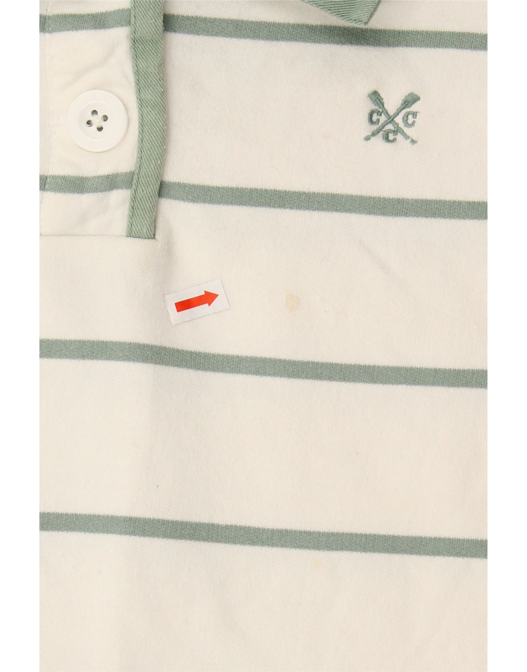 CREW CLOTHING Womens Sweatshirt Jumper UK 16 Large  White Striped