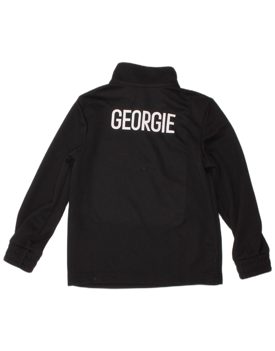 ADIDAS Boys Aeroready Graphic Pullover Tracksuit Top 5-6 Years Black