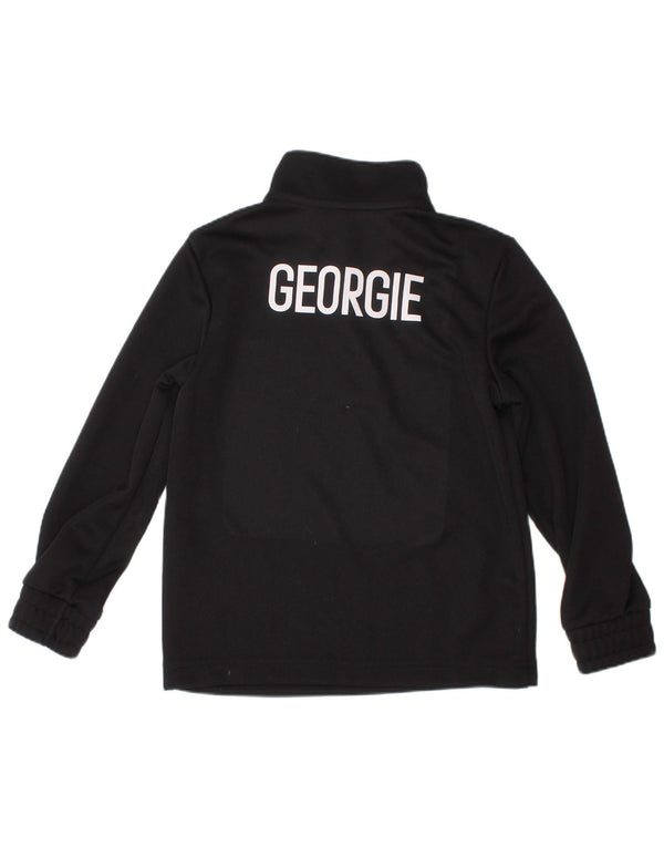 ADIDAS Boys Aeroready Graphic Pullover Tracksuit Top 5-6 Years Black